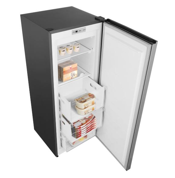 FV06C7ASE - Hisense 6.0 cu ft. Stainless Steel Look Convertible Upright Fridge or Freezer, Frost Free
